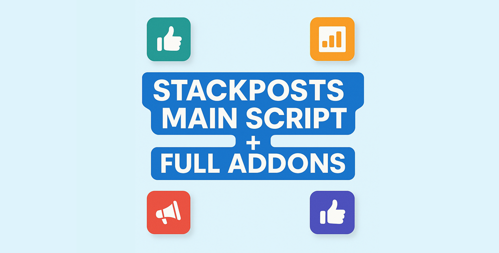 Stackposts Main Script + Full Addons
