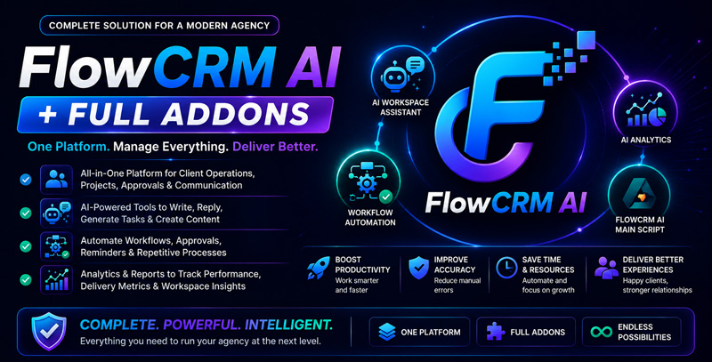 FlowCRM AI + Full Addons