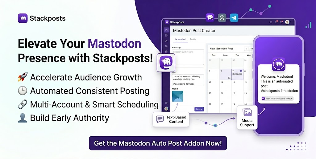 Mastodon Auto Post Addon for Stackposts