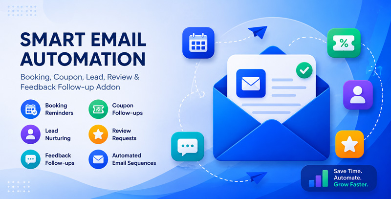 Smart Email Automation – Booking, Coupon, Lead, Review & Feedback Follow-up for LocalBoost AI