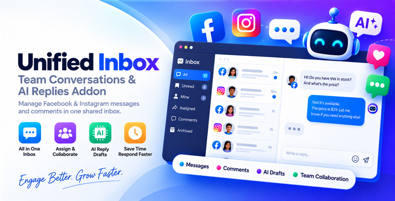 Unified Inbox – Team Conversations & AI Replies Addon for StackPosts