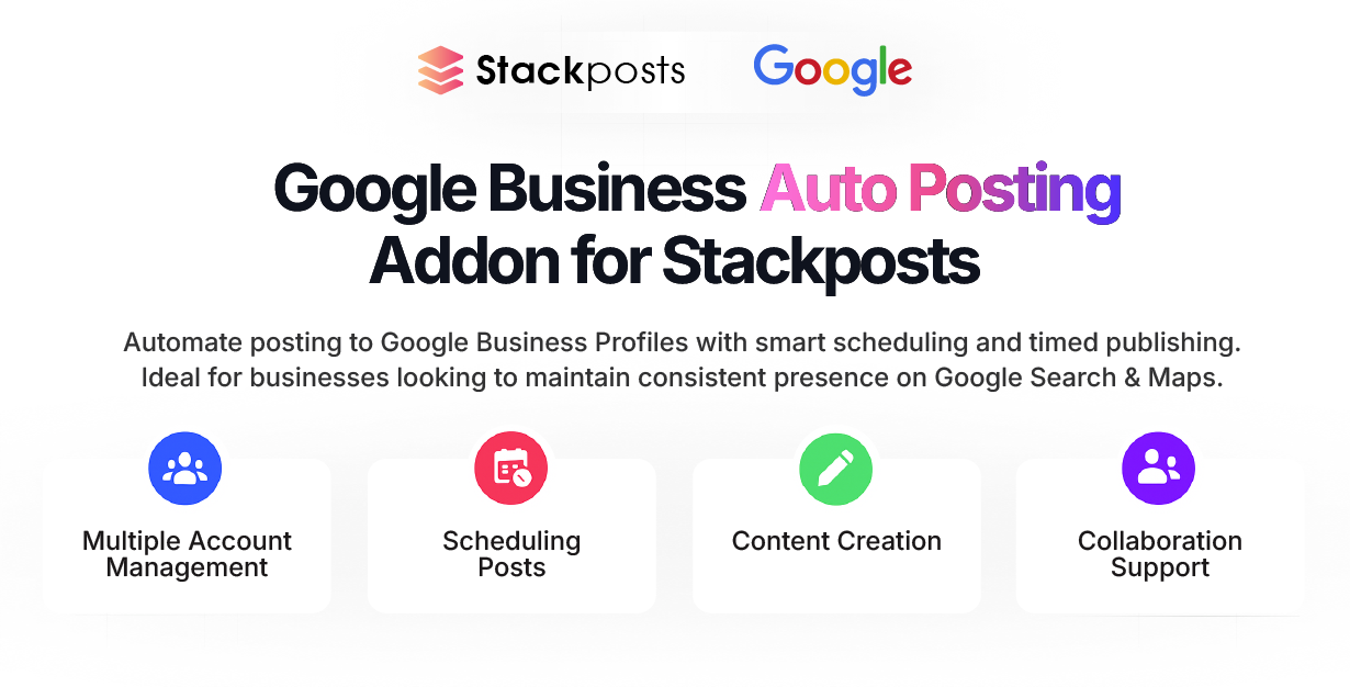 Google Business Profile Auto Post Addon for Stackposts