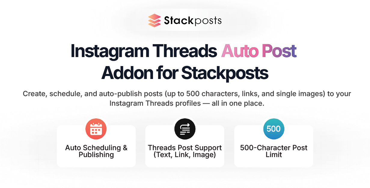 Threads Auto Post Addon for Stackposts