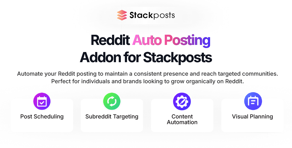 Reddit Auto Post Addon for Stackposts