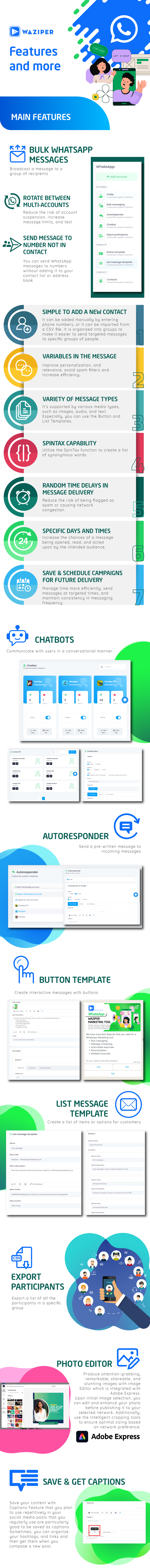 Waziper 5.0.7 - Whatsapp Marketing Tool - Authentic WP